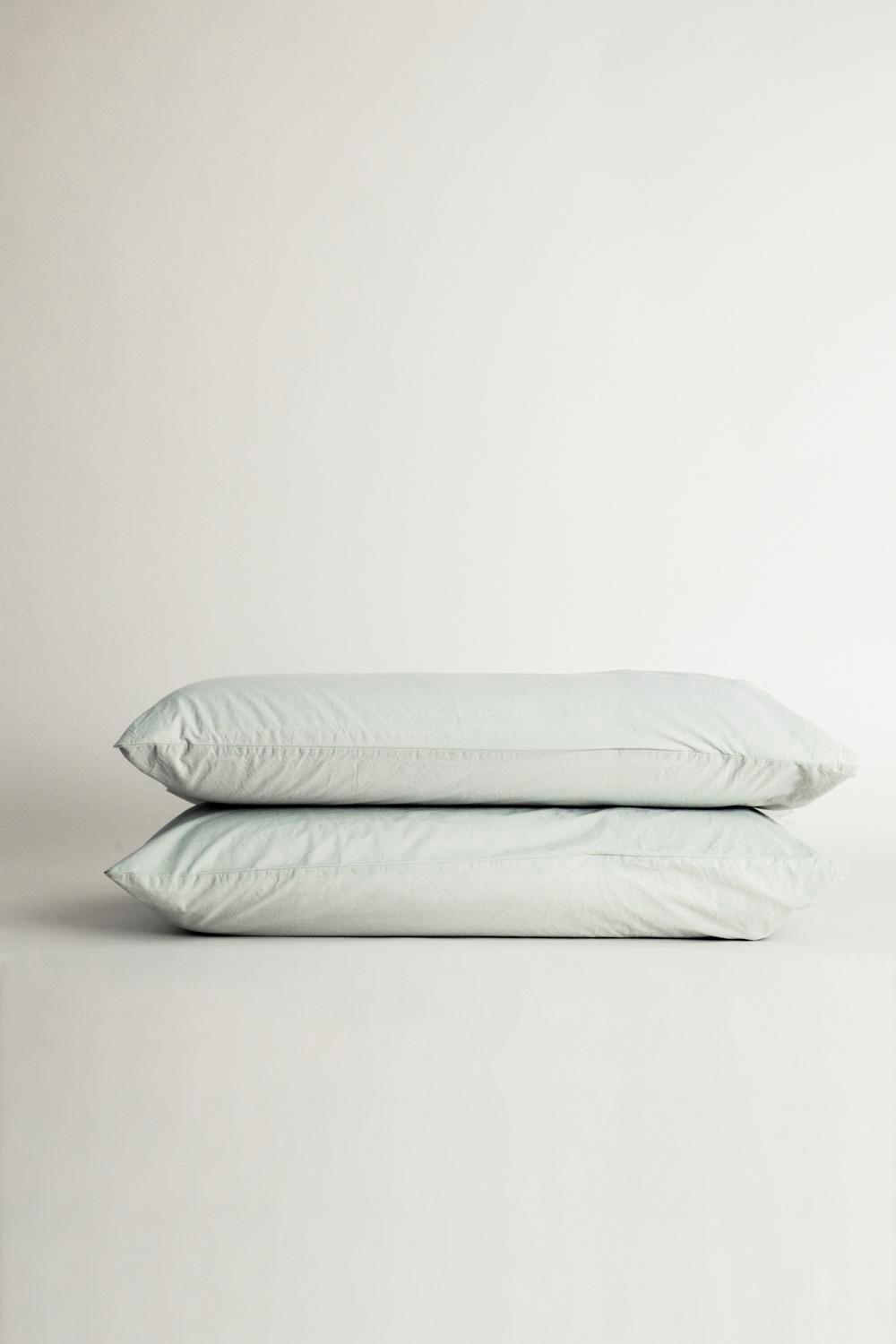 Fundas de almohada en algodón percal con TARA