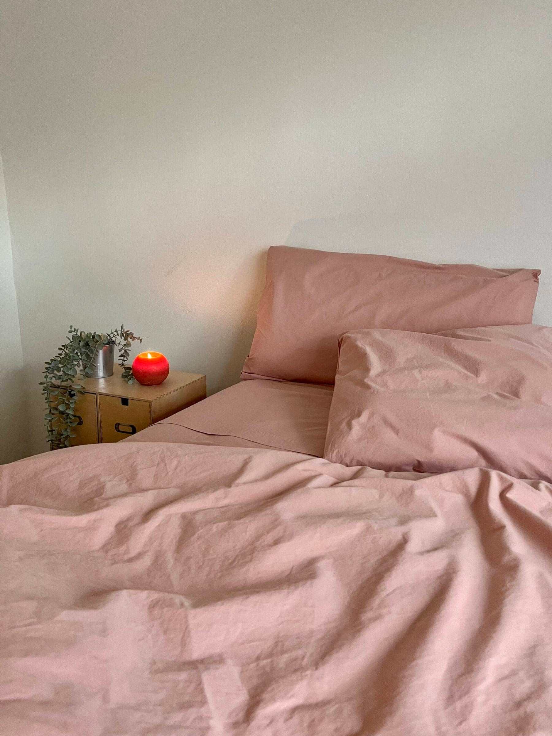 Fundas de almohada en algodón percal con TARA