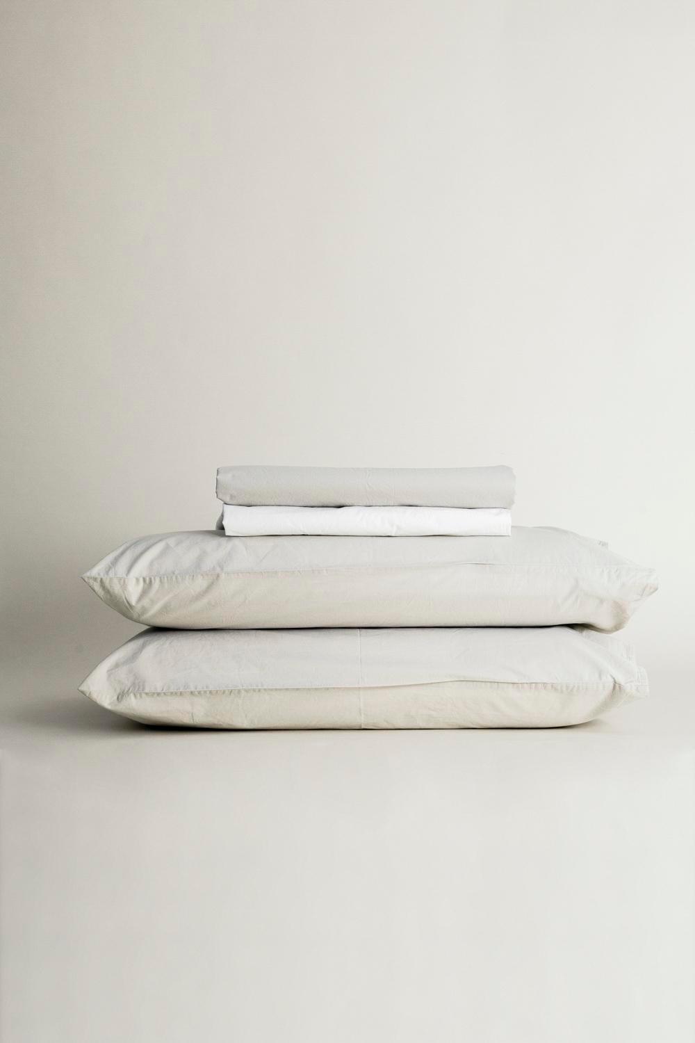 Set bicolor basic en algodón percal