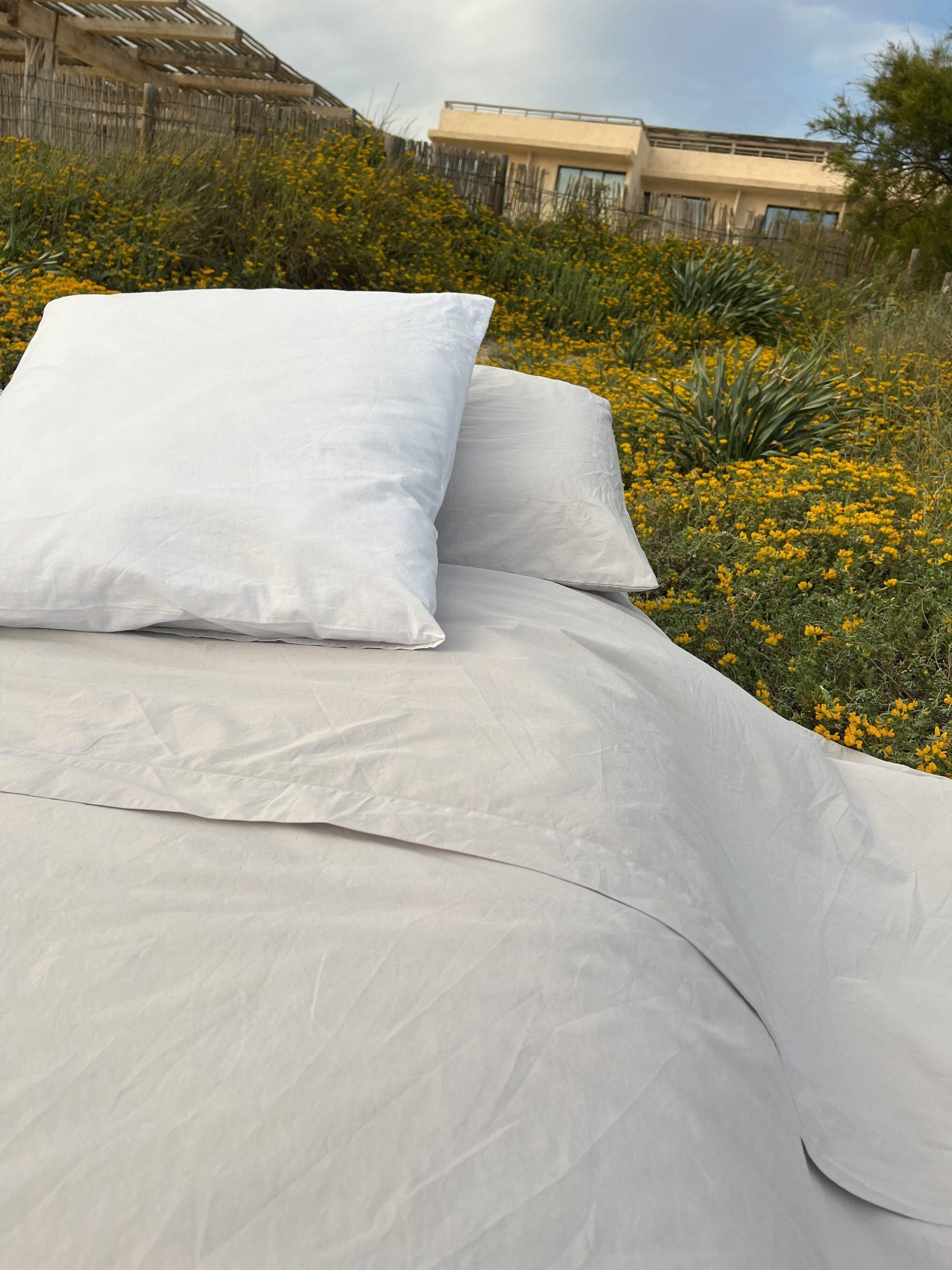 Fundas de almohada en algodón percal con TARA
